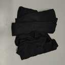 High Waisted Ribbed Cotton Thongs for Women High Cut Breathable Underwear 6-Pack Size (Black, XXL)