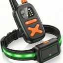 Remote Training Collar with LED Light 3300FT Range, Rechargeable & Waterproof, Beep and Vibration Modes with Adjustable Levels, Reflective Strap for Small Medium Large Dogs