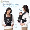 Momcozy Breathable Mesh Baby Carrier, Ergonomic and Lightweight Infant Carrier for 7-45lbs with Enhanced Lumbar Support, All Day Comfort for Hands-Free Parenting, Air Mesh-Black