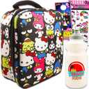 Hello Kitty Lunch Box Set for Girls - Bundle with Hello Kitty Lunch Bag Plus Water Bottle, Stickers, More | Hello Kitty and Friends Lunch Box
