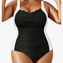 Aqua Eve Womens Plus Size One Piece Swimsuit- Tummy Control Bathing Suit Full Coverage Swimwear, Size 20W