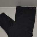 OQQ Women's Flared Pants High Waisted Yoga Leggings Stretchy Bell Buttom Wide Leg Black S