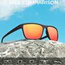 KALIYADI Polarized Sunglasses for Men, Lightweight Sun Glasses with UV Protection for Driving Fishing Golf
