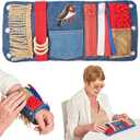Fidget Wrist | Activities for Dementia | Dementia Products for Elderly | Anxiety Sleeve | Gifts and Activities for Seniors with Alzheimers or Dementia (Small, Blue)