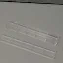 Acrylic Straw Holder for Cabinet Door - Reusable Tumbler Straw Organizer Storage, Small Kitchen Accessories Container, Ultra Sticky Cupboard Door Mounted (Transparent, Large 9.5" (Most Cabinets))