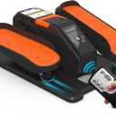 Under Desk Elliptical Machine, Electric Elliptical Exerciser for Senior, Quiet & Portable Seated Pedal Exerciser with Remote Control, Manual & Auto Mode, 12 Adjustable Speeds (Orange Pro)