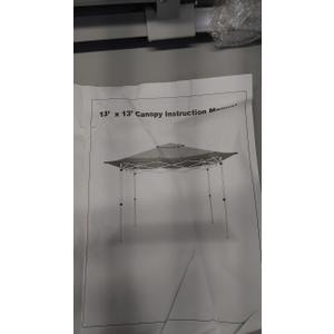 13" x 13" Canopy Instructions Manual