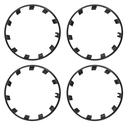 for Tesla Model Y 21 Inch Wheel Rim Protector Hubcaps Uberturbine Wheels Rim Cover Tire Trim Rings Matte Black 4Pcs Model Y Accessories Black