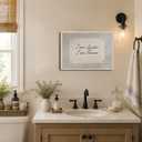 AYHSSMO I See London I See France Canvas Picture Funny Bathroom Wall Art, 20"L x 16"W