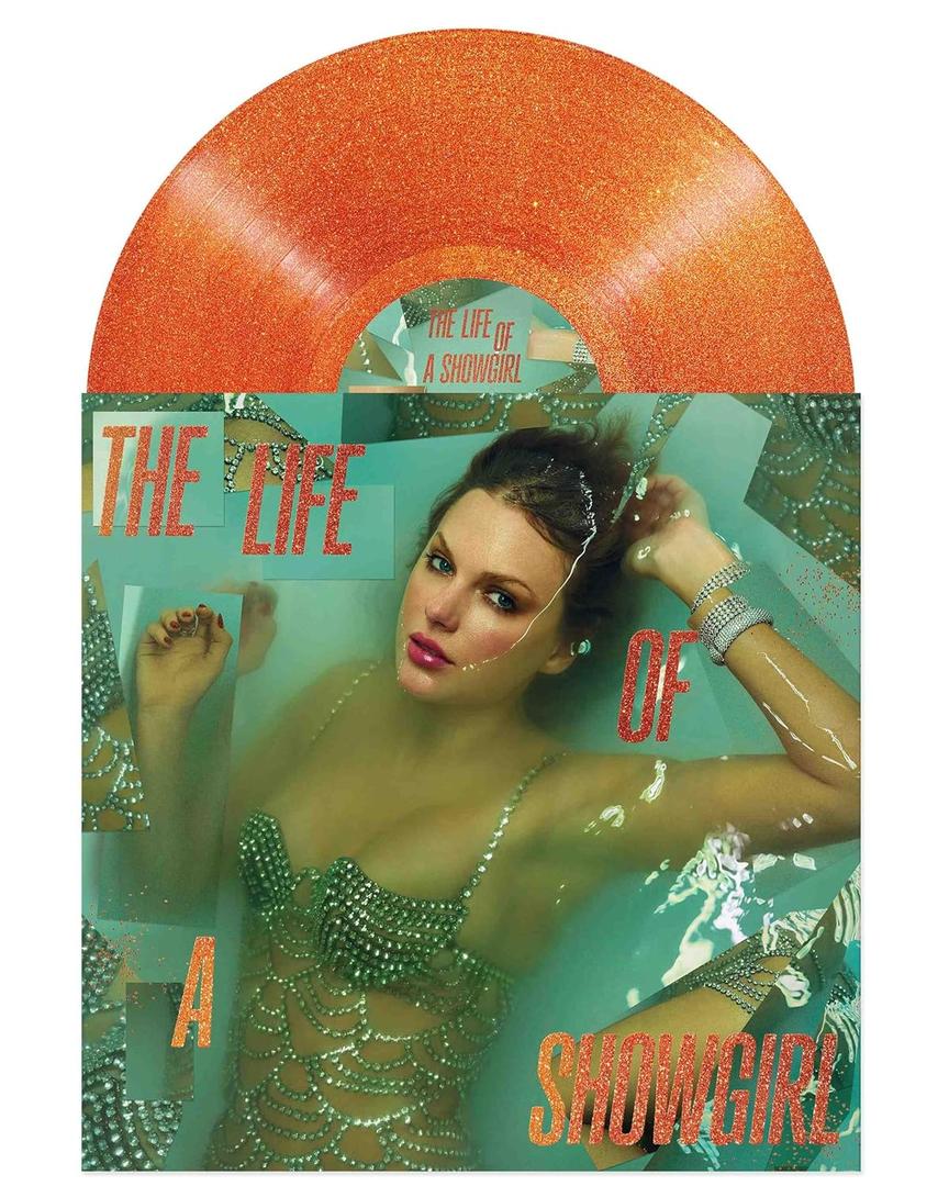 The Life of a Showgirl Sweat & Vanilla Perfume Orange Glitter, Vinyl
