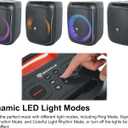 Rockville ROCKBOX PRO V2 150W Portable Bluetooth Speaker, LED Party Lights, TWS Pairing, Mic Input, for Outdoor Events and Karaoke