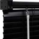 100% Privacy 1" Vinyl Cordless Mini Blinds for Indoor Windows 47.5" WX72 H.