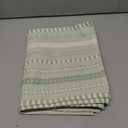 Artoid Mode Emerald Farmhouse Woven Braided Stripe Placemats Set of 6,12x18 Inch Seasonal Holiday Table Mats Party Kitchen Dining Decoration