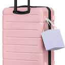 KYME Luggage Sets 2 Piece,Hardshell Suitcase Set,20"/24" Luggage,Pink