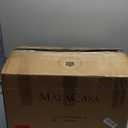 MALACASA 24-Piece Gourmet Porcelain Dinnerware Sets, Modern White Round Dish Set for 6 - Premium Serving Plates and Bowls Sets for Dessert, Salad, Soup, Pasta - Series AMELIA