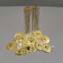 Urban Deco 16PK Gold Table Number Holders Place Card Holders 12 Inch Table Card Holders Steel Card Holders for Photos, Food Signs, Memo Notes, Weddings, Restaurants, Birthdays