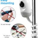 HOLACA Flexible Twist Mount for Hellobaby HB6550/HB65/HB66/HB248, Blemil Baby BL9052-2,JUAN2215 and VTimes302 Baby Monitor Camera Stand Bracket for Crib Without Tools or Wall Damage(Twist Mount)