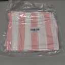 SNNDER How Lucky are We 20x54 Body Pillow Cover with Zipper, Preppy Room Dorm Decor, Retro Trendy Pink Striped Inspirational Decorative Long Hug Pillow Cases for Bed Couch