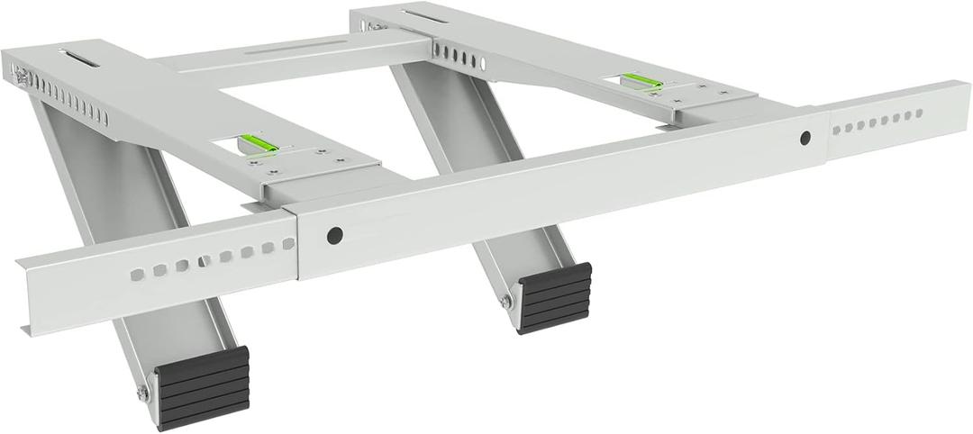 Drill-Less Window Air Conditioner Bracket, Easy to Install Window AC Mounting Support Bracket,Heavy Duty Construction,Up to 200lbs