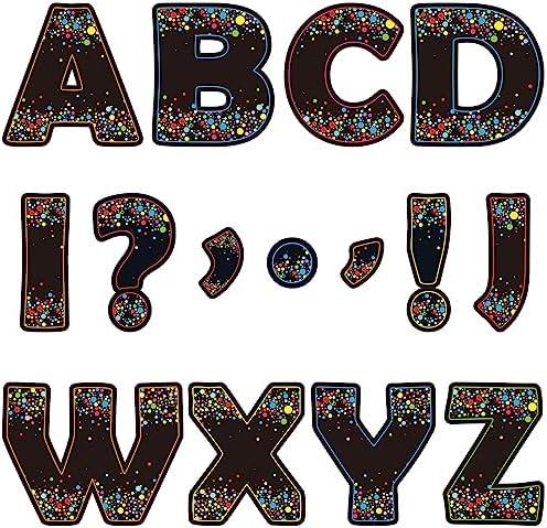 Qyeahkj 150 PCS Large 7" Font Letters and Punctuation Set, Dark Red Classroom Alphabet Cutout for Bulletin Board Display Home School Decoration, A Great Helper to Inspire Students' Learning Interest