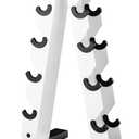 YES4ALL Dumbbell Rack Stand Only, 5 Tier A Frame Weight Rack for Dumbbells (White)