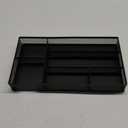 Drawer Organizer, Desk Organizer, Black Metal Mesh Drawer, Desk Drawer Organizer for Home Office and School,11.02X 6.10 X 1.38 Inch,Black