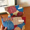 Forest Cosmetic Bag Mushroom Makeup Bag Vintage Garden Travel Toiletry Organizer with Zipper for Women Girls (Pumpkin)