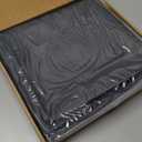 Garoopion Cat Litter Box Mat, Large 34" X 22" Cat Litter Mat, Waterproof Silicone Pad for Floor, Dark Gray