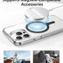 ESR for MagSafe Sticker, MagSafe Ring, 4 Pack Metal Ring for Phone Case, Universal Wireless Charger Conversion Kit for iPhone 17/16/16e/15/14/13/12/11, Galaxy S24/S23/S22, Google, Black