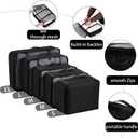 9 set Packing Cubes for Travel,Effortless Organization Cube for Quick Packing& Unpacking, Travel Must Have Suitcase Organizer Essentials for any Journey,Business trip,Cruise,Camping,hiking,Vacation.