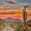 MyPuzzle Sunset in The Sonoran Desert Near Phoenix, Arizona - Premium 500 Piece Jigsaw Puzzle for Adults