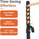 1-1/4 Inch Curling Iron - Ceramic Curling Iron, Fast Heat Function LCD Display 180F-450F Adjustable, Long Lasting Beach Waves, Dual Voltage Curler, Heat Resistant, Black