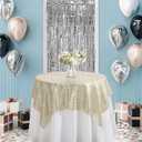 Pufogu 60"x102" Grass Green Sequin Tablecloth Rectangular Glitter Green Table Cloths for Birthday Wedding Bridal Baby Shower Party Decorations