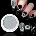 3 x 9D Cat Eye Effect Gold Chrome Nail Powder, Magnetic Holographic Nail Powder, Mirror Effect Manicure Pigment Dust Glitter for Salon Home Nail Art DIY Design (01)