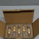 E14 LED Bulb Dimmable, 40W Equivalent, Filament Clear Glass, 4W 400LM, Soft White 2700K, E14 European Base Light Bulbs, Pack of 5