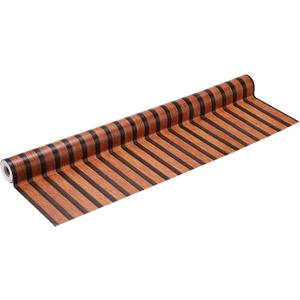 uxcell Wood Panel Wallpaper 31.5x394 PVC Countertop Contact 3D Brown Black