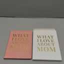 What I Love About Mom Leather Book – 30 Reasons Why I Love You, Fill-In-The-Blank Journal for Him & Her, Romantic Couples Keepsake (Pink)