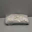 Royale Linens 100% Organic Cotton Fitted Sheet - Percale Weave - Super Soft Deep Pocket Bottom Sheets - Ivory Elastic Sheet Twin Size - Twin Fitted Sheets Only - (39"x75"+15", Ivory)