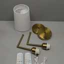 JKEYES Battery Operated Wall Sconces Set of Two, Gold Cordless Wall Sconce with 10000mAh RGB Dimmable Detachable Rechargeable Bulbs, 12 Colors Sconces Wall Decor for Bedroom Living Room Hallway