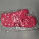 Paris Hilton Oven Mitt Set with Heart Design, Heat Resistant Pot Holders Featuring Non-Slip Textured Silicone Grips, 2-Piece Set, Pink