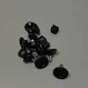 uxcell Adjustable Feet 20 x 20mm Square Inserts Furniture Glide 10 Sets Black