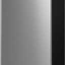 Midea MERM33S1AST Mini Fridge, 3.3 Cu.ft Compact Fridge with Internal Light, Adjustable Thermostat, Reversible Door, Low Noise for Dorm, Office, Bedroom, Stainless Steel