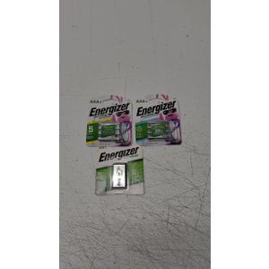 Energizer Recharge Universal Rechargeable AAA Batteries (2 Pack), Triple A Batteries 9V1(1pack)