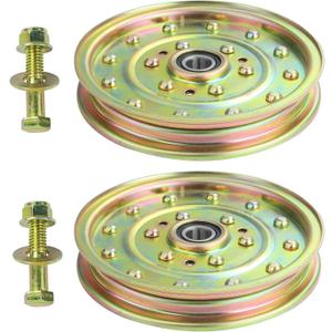 2 Pack 1-633109 Idler Pulley for eXmark 60" eXmark Lazer Z 60" Deck | Replaces eXmark 126-7685 Idler Pulley eXmark 116-4667 Toro 132-9424 Husqvarna 539102610 for Toro Z400 Z500 Z Master 60" Decks