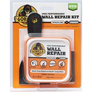 Gorilla Wall Repair Kit Featuring Gorilla Heavy Duty Wall Repair Spackling + Primer White