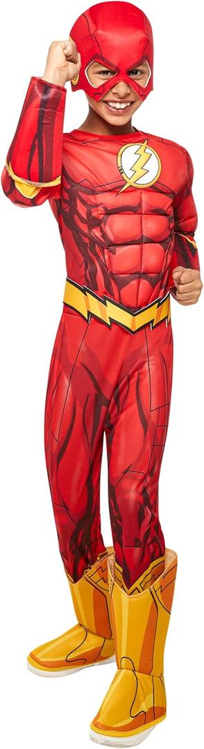 Rubies DC Comics Superheroes: The Flash Costume for Kids, Boy's Large