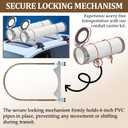 Conduit Carrier Kit Fit 6 Inch PVC Pipe Security Upgraded PVC Conduit Carrier Roof Rack Accessories for Cargo Rack Mounting Hardware Included Pipe Racks for Truck for Providing Extra Storage