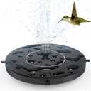 Solar Fountain, Floating Solar Powered Water Fountain Pump for Bird Bath, Garden, Pond, Pool, Outdoor (1W)