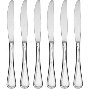 Oneida Flight Stainless Steel 18/10 Dinner Knives (Dinner Knives, Set of 6)