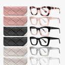 CCVOO Stylish Reading Glasses for Women, Eyeglasses, Blue Light Readers for Women, Computer Eye Glasses, Cheaters(1.75)